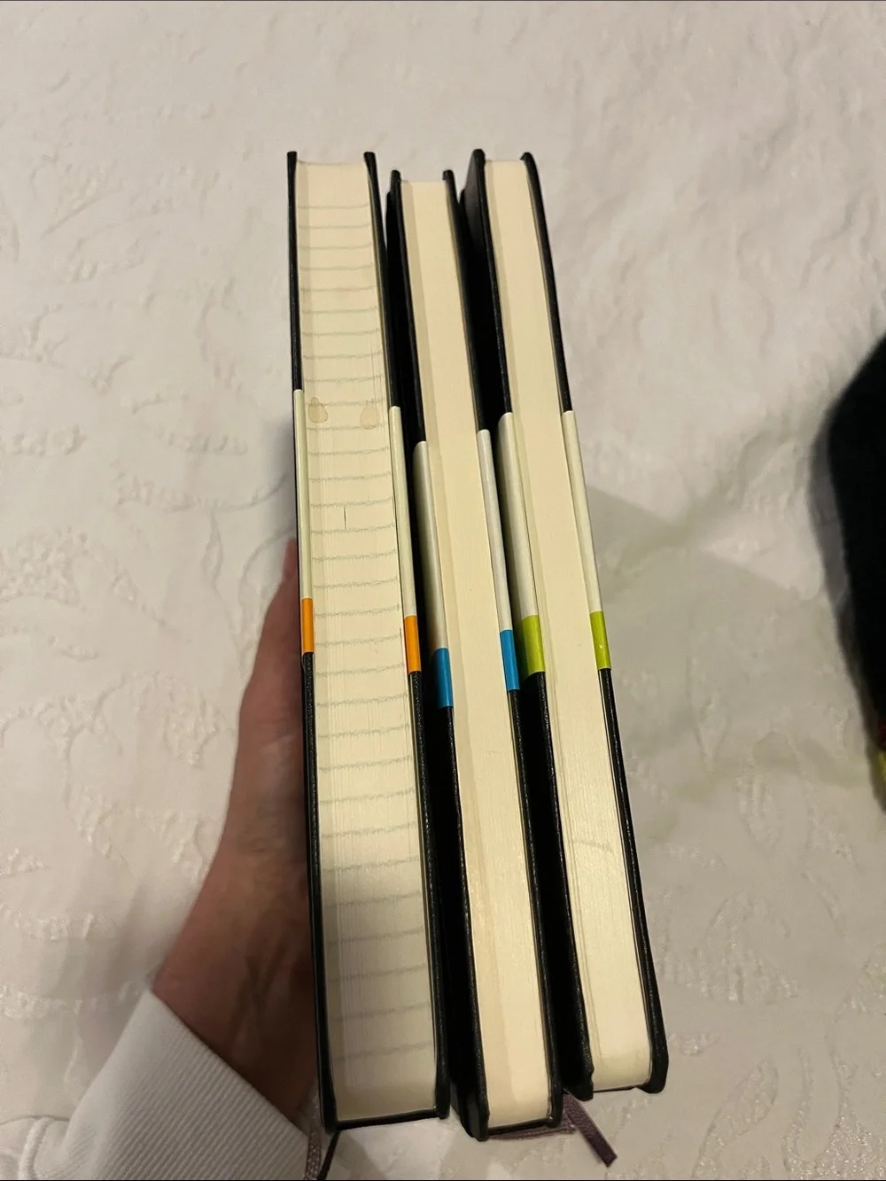 New! LOT of 3 Moleskine Classic Hard Cover Notebooks: Ruled, Plain, & Dotted